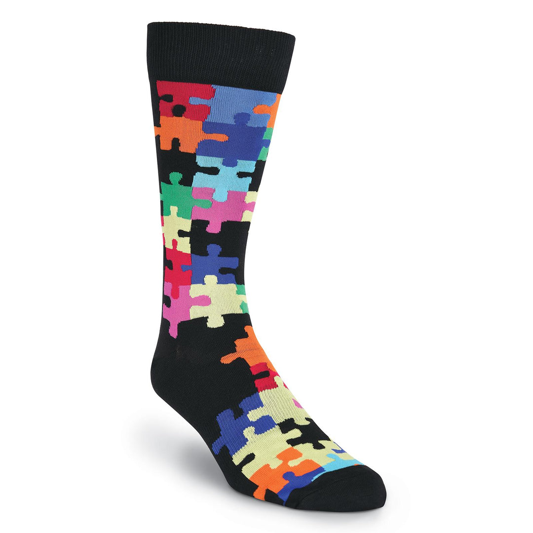 Men's Jigsaw Puzzle Socks