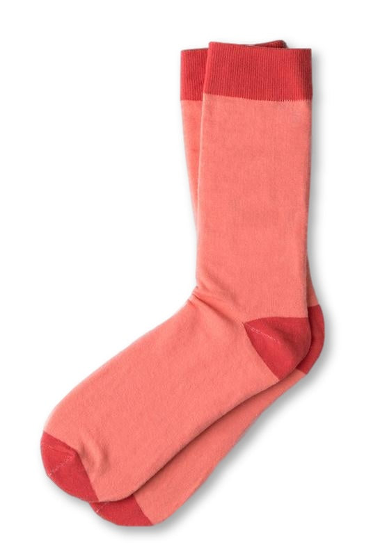 Hollywood Solid Coral Socks