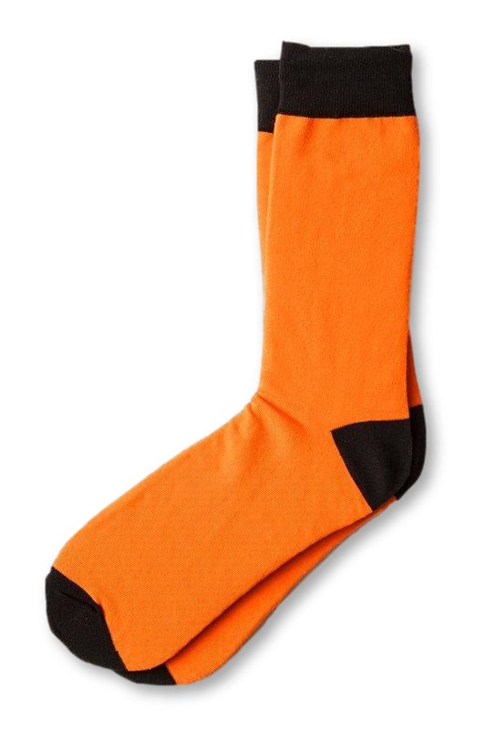 Orange Irvine Crew Socks