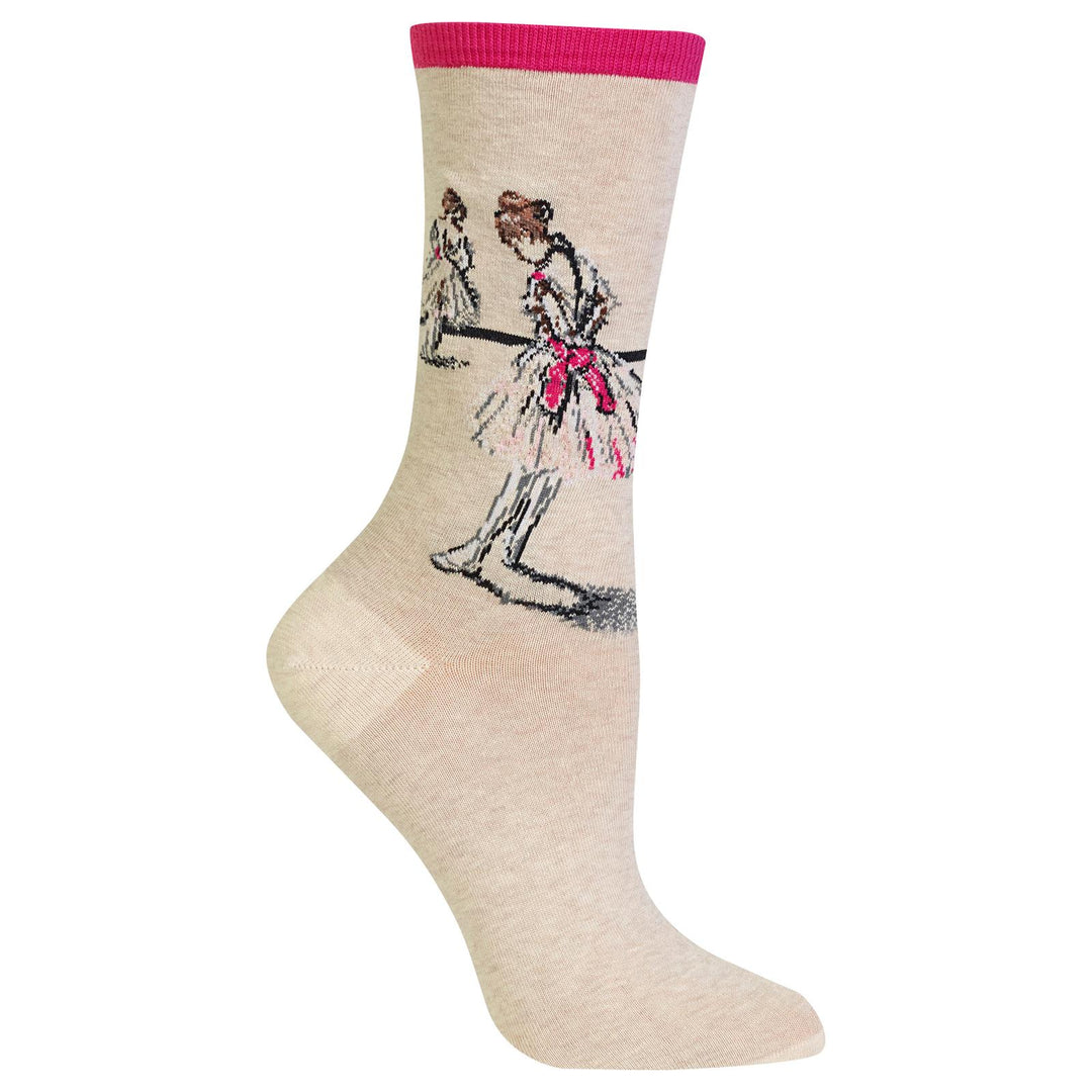 Women's Degas Dancer Pink Socks