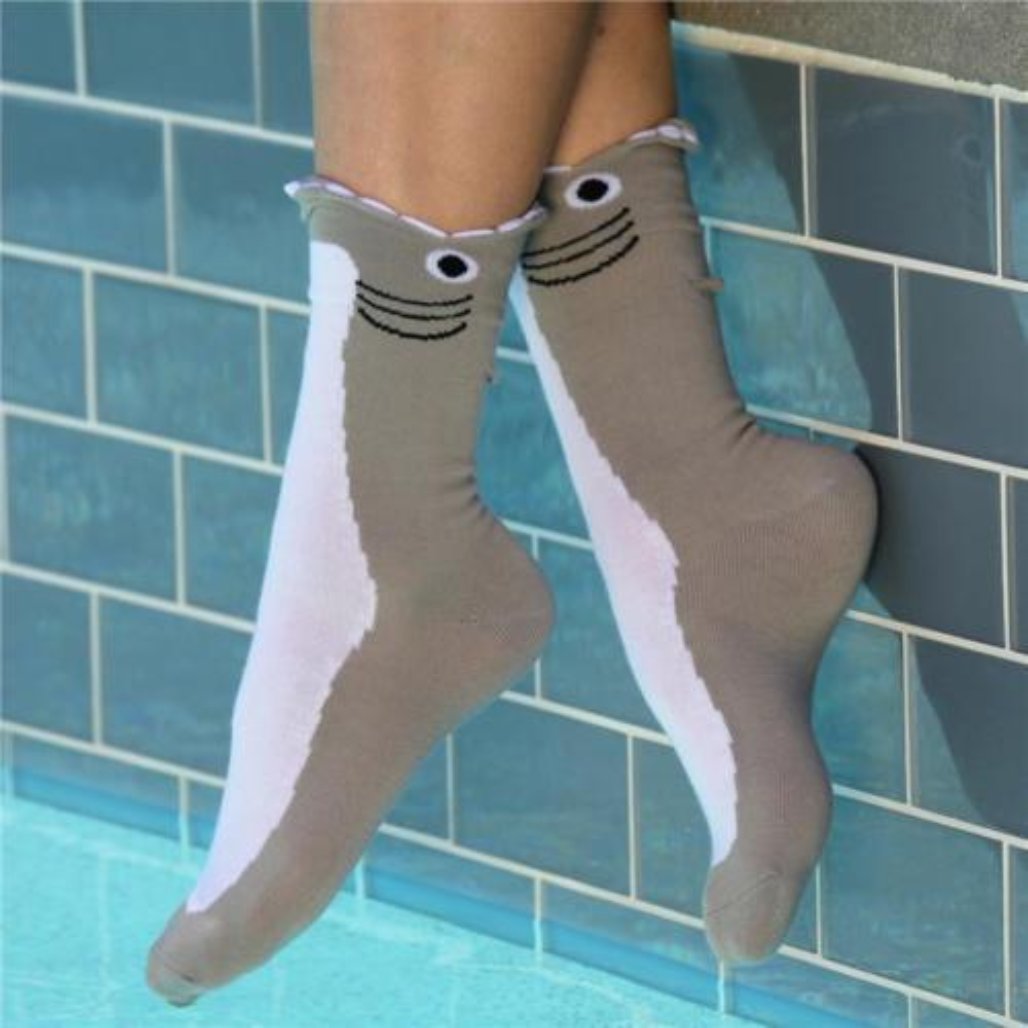 Women's Wide Mouth Shark Socks