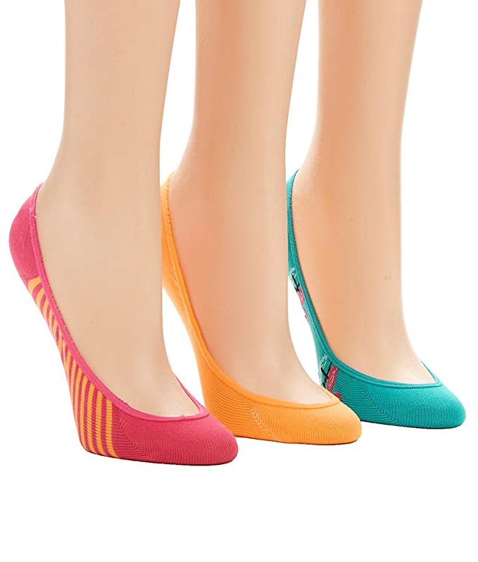 Women's Bright Flamingo Liner Socks 3-Pack