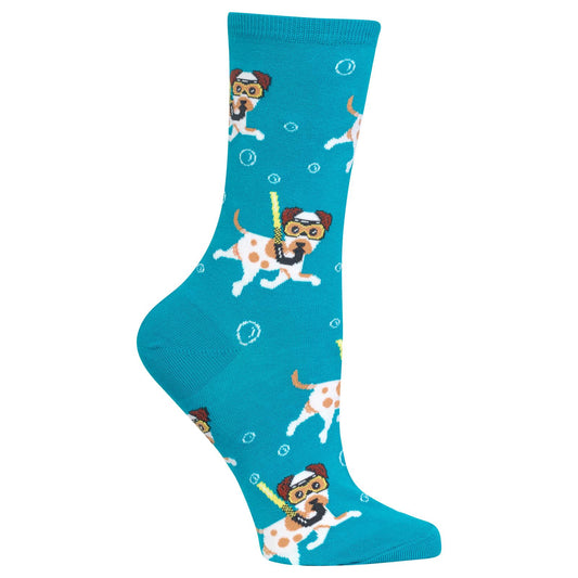 Women's Snorkeling Dogs Sock