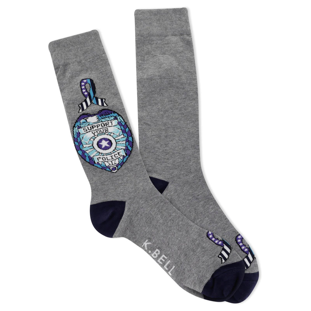 Men's Police Support Crew Socks