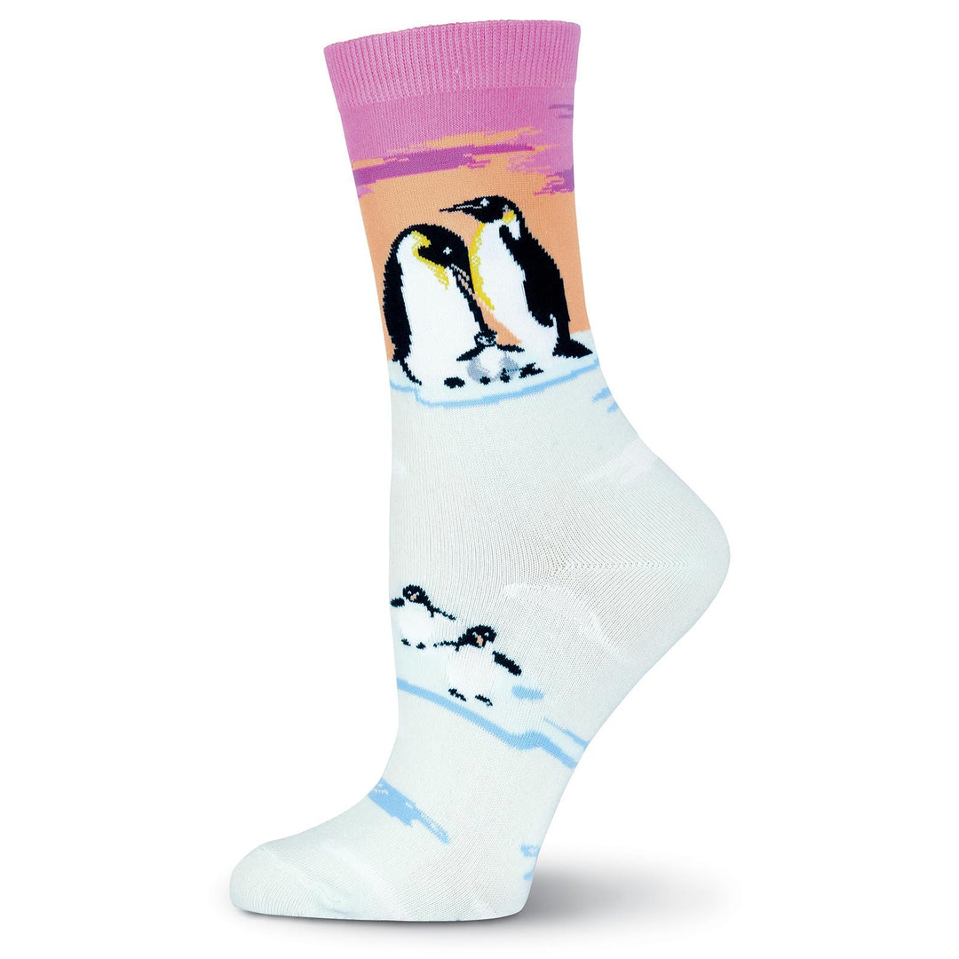 Women's Penguin Family Crew Socks
