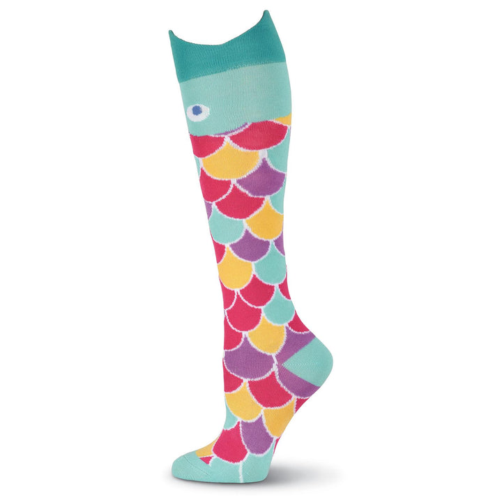 Women's Rainbow Fish Knee High Socks