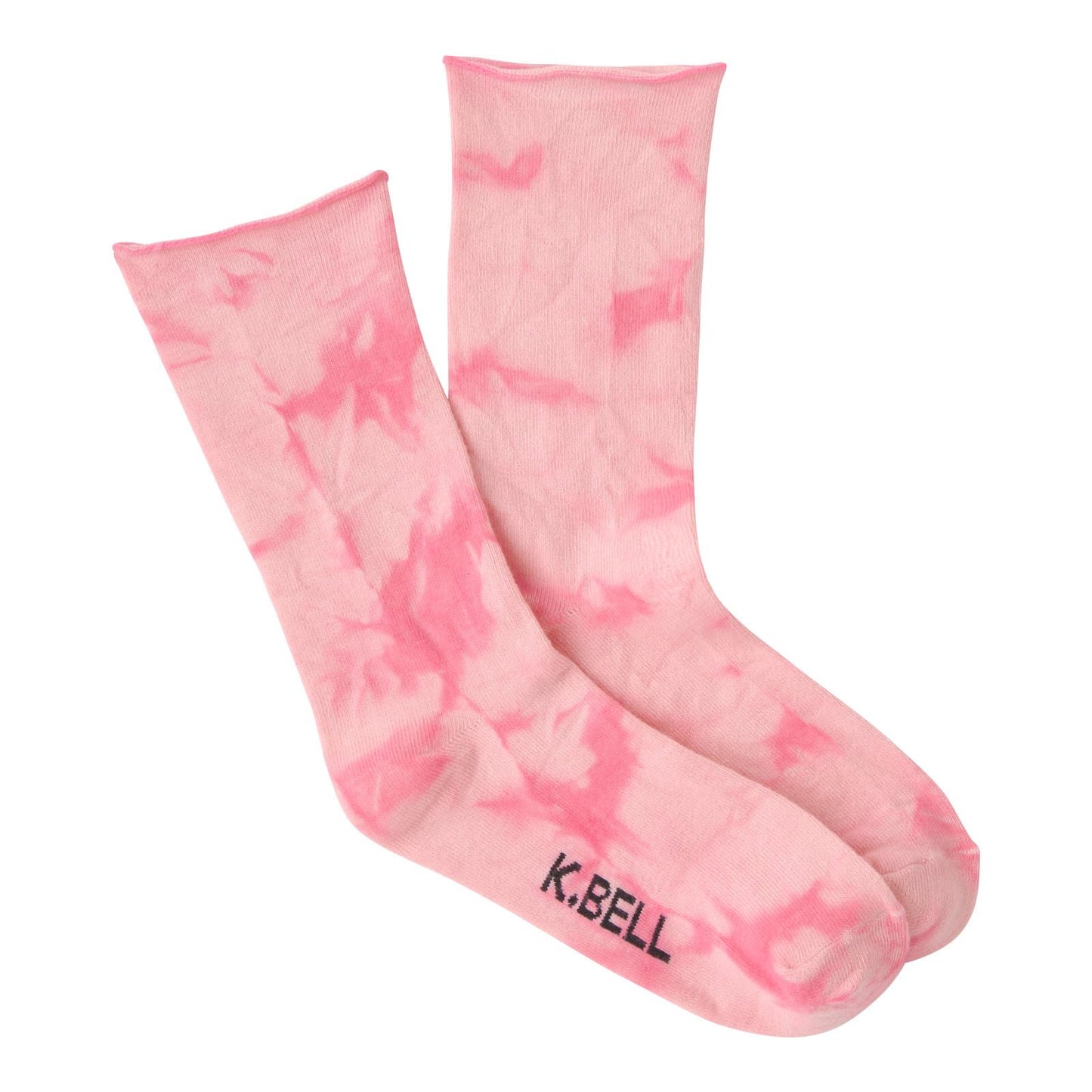 Women's Tie Dye Roll Top Crew Socks