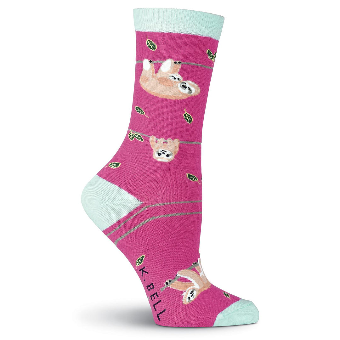 Women's Sloth Crew Socks