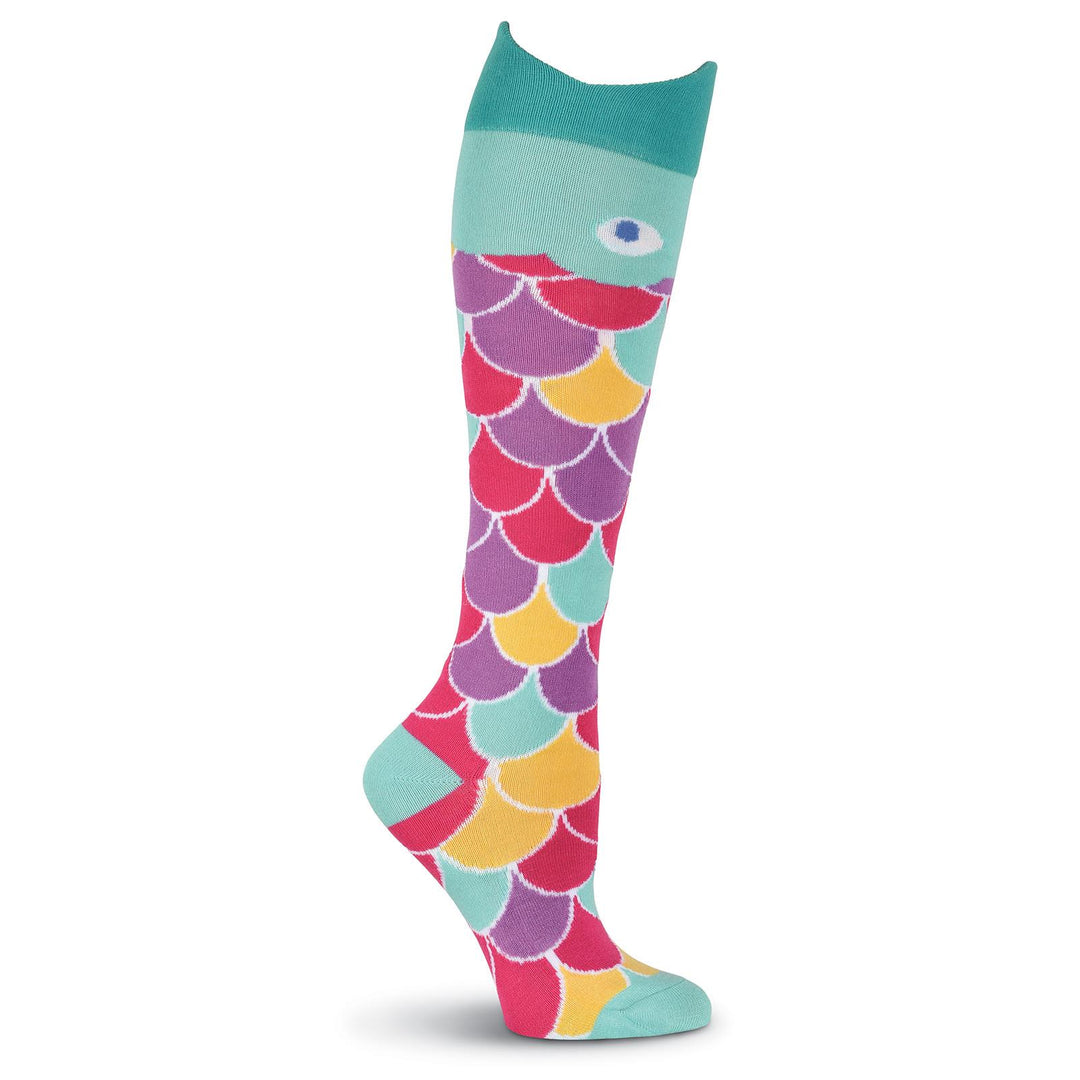 Women's Rainbow Fish Knee High Socks