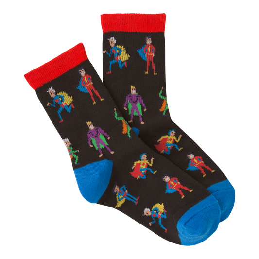 Kid's Super Heroes Crew Socks