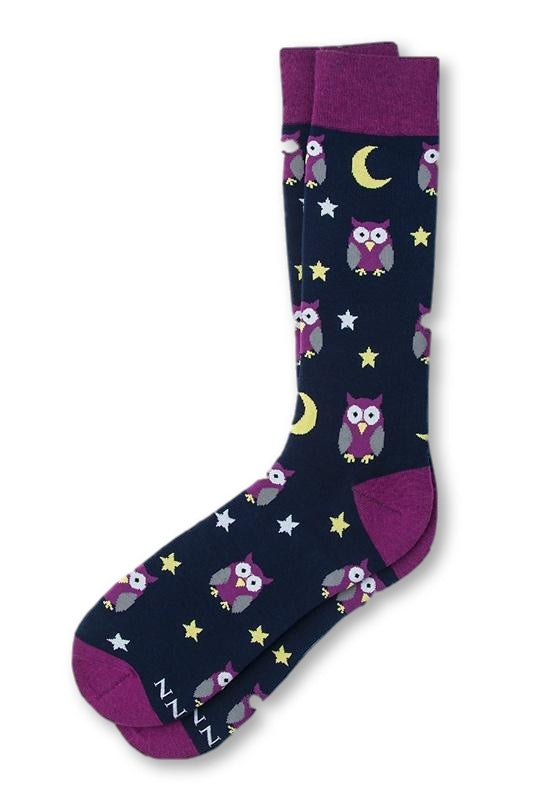 Men's Owl Night Long Sock