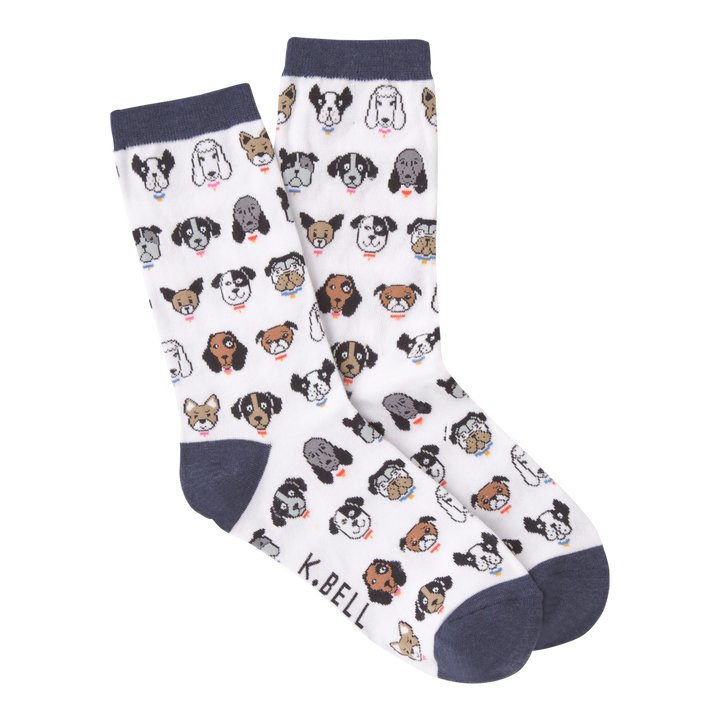 Women's Dog Profile Crew Socks