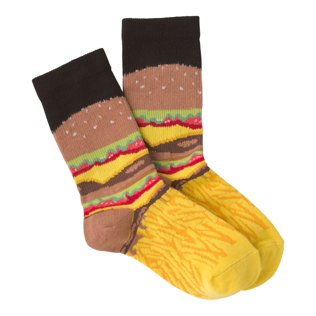 Kid's Burger & Fries Crew Socks