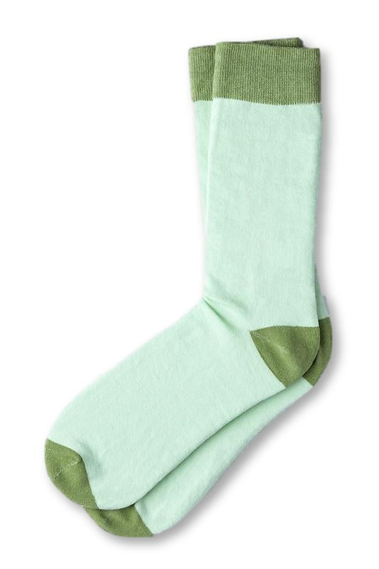 Hollywood Solid Light Green Socks