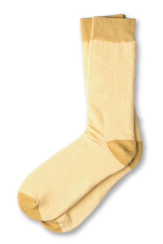 Hollywood Solid Light Yellow Socks