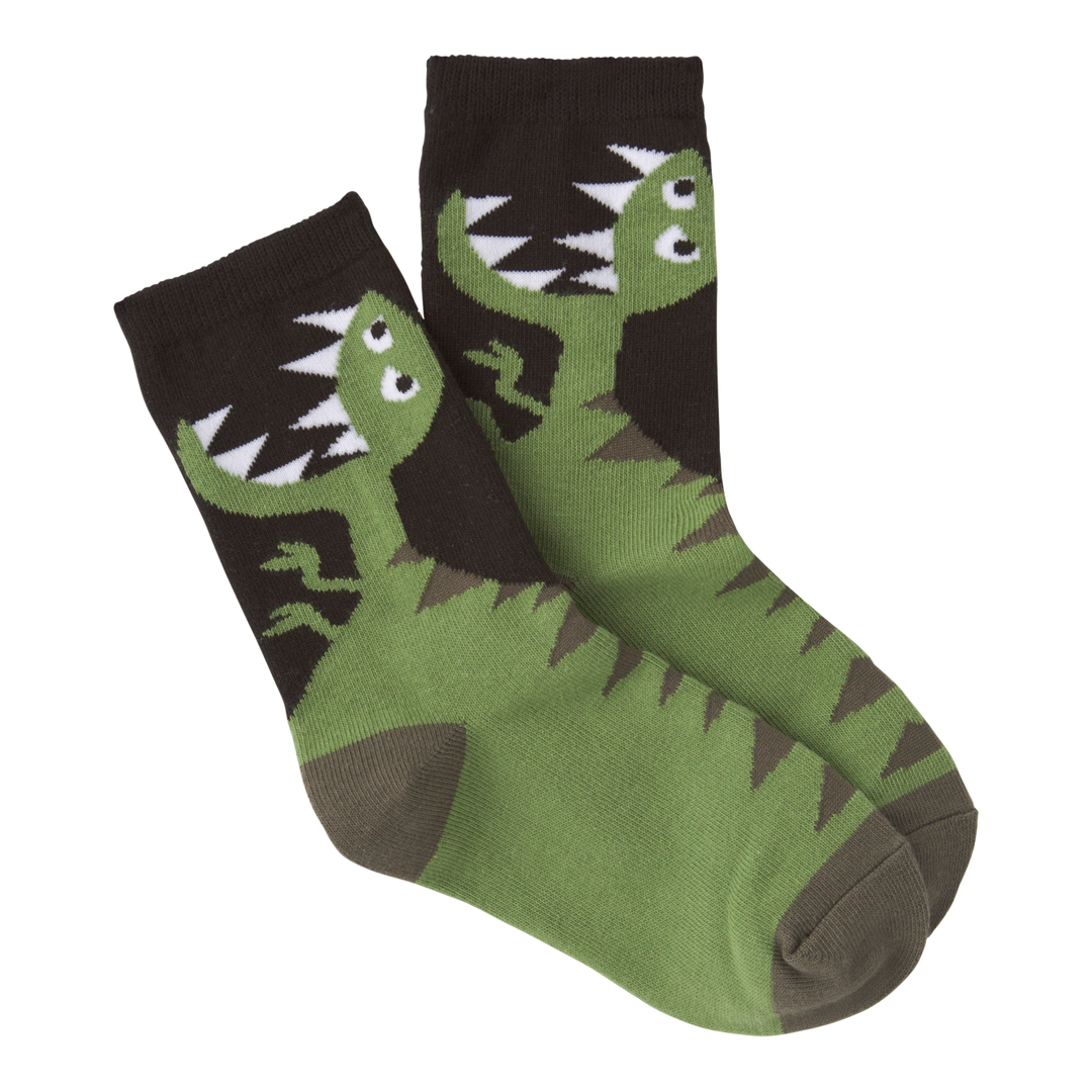 Kid's T-Rex Crew Socks