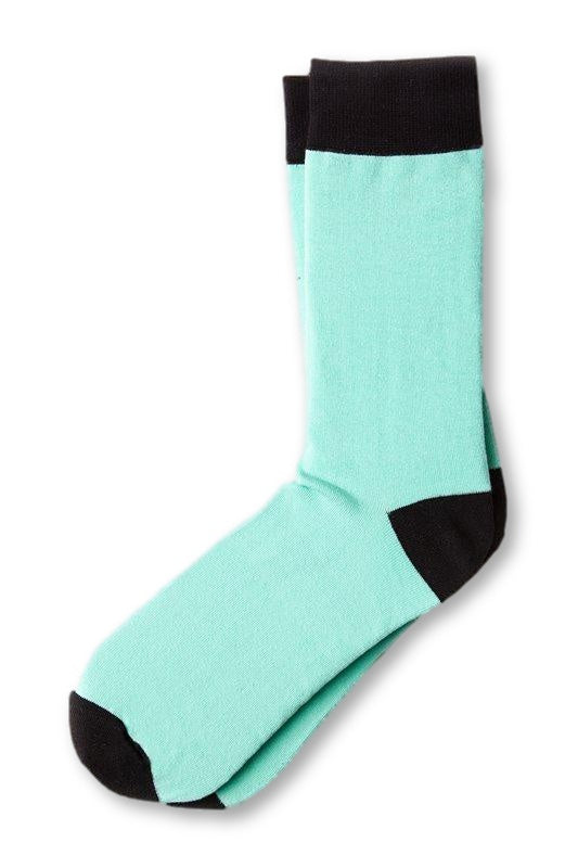 Turquoise Irvine Crew Socks