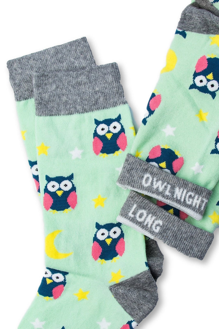 Women's Owl Night Long Sock