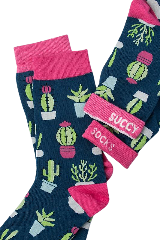 Women's Succy Navy Blue Sock