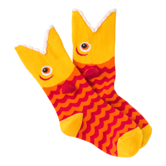 Kid's Wide Mouth Piranha Crew Socks