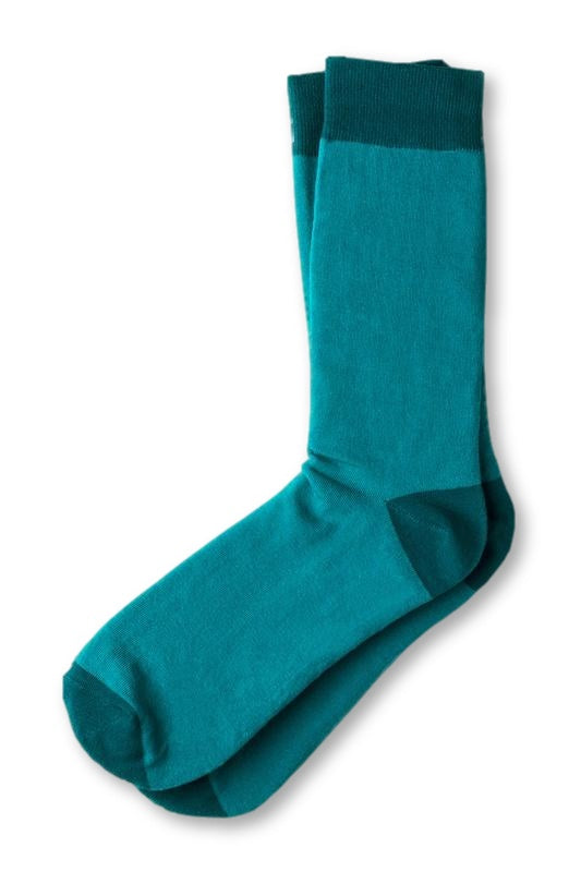 Hollywood Solid Turquoise Socks