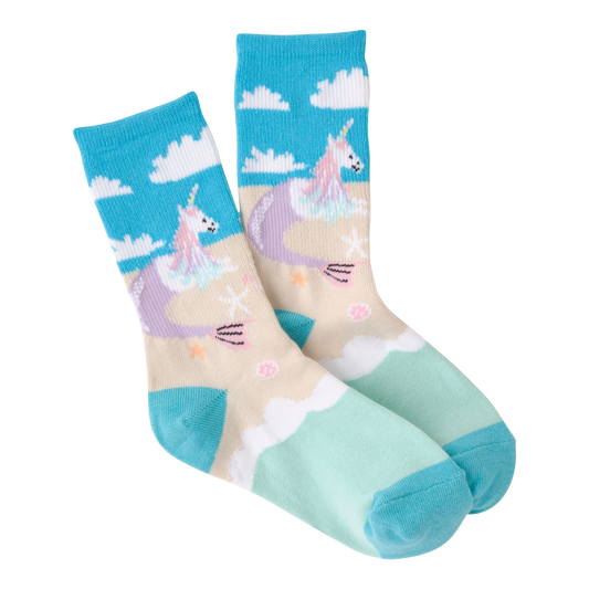 Kid's Unicorn Mermaid Crew Socks