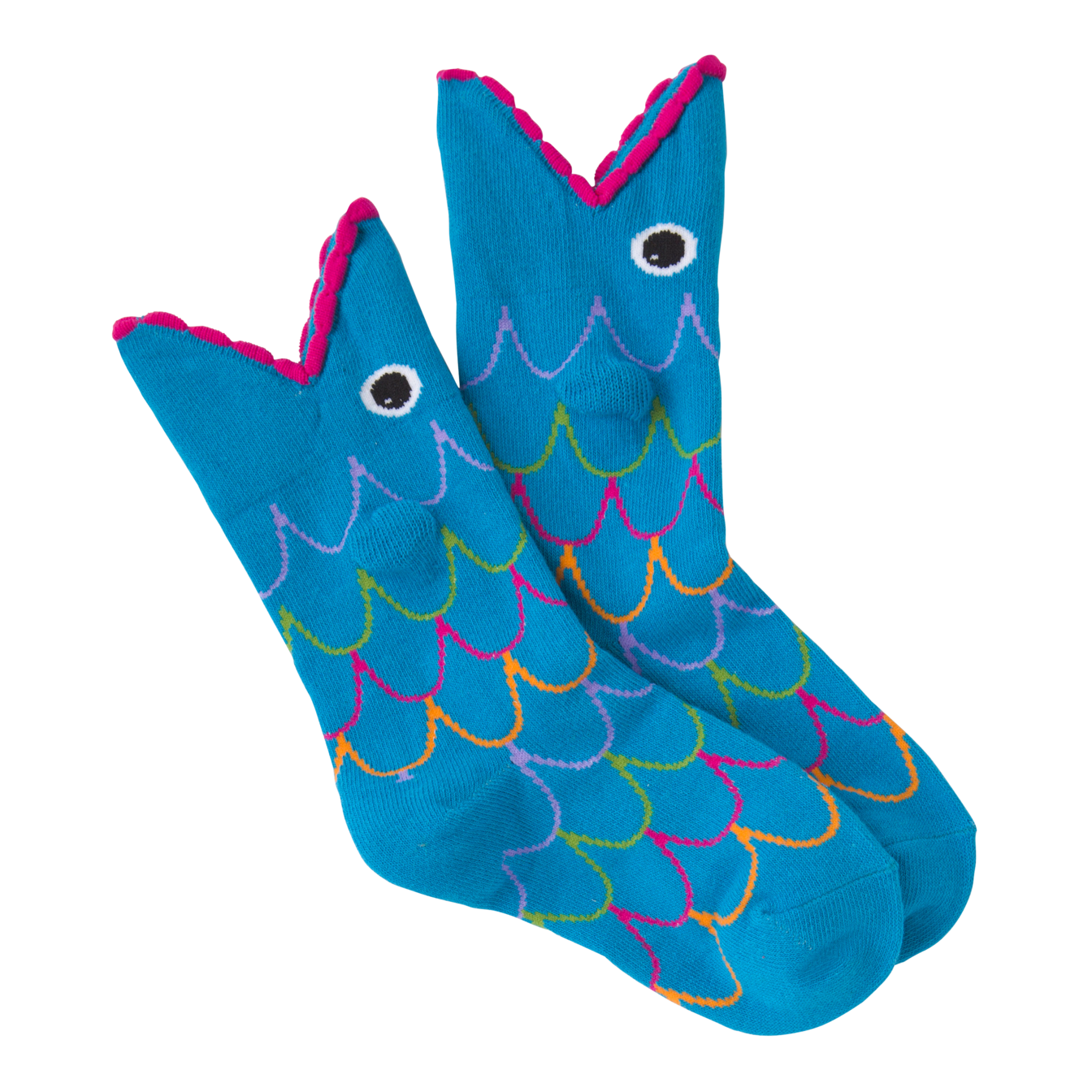 Kid's Wide Mouth Fish Crew Socks