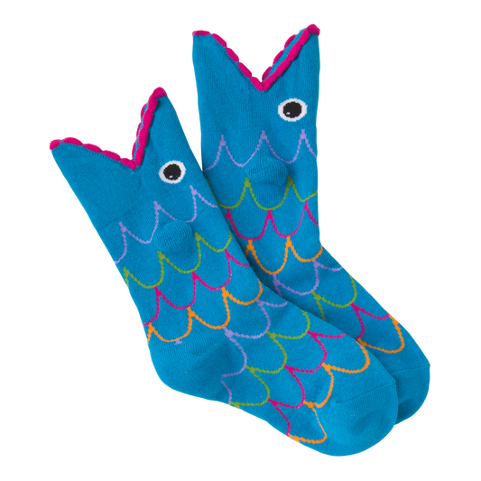 Kid's Wide Mouth Fish Crew Socks