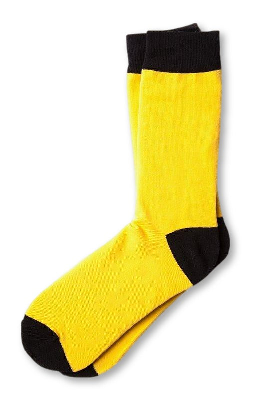 Yellow Irvine Crew Socks